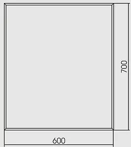 Зеркало с подсветкой Aquanika Quadro 60 с подогревом, с датчиком движения AQQ6070RU125 Зеркало с подсветкой Aquanika Quadro 60 с подогревом, с датчиком движения AQQ6070RU125, 2