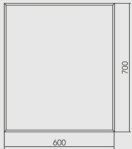Зеркало с подсветкой Aquanika Quadro 60 с подогревом, с датчиком движения AQQ6070RU125