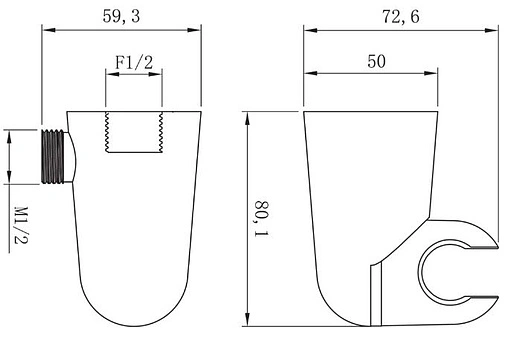 Шланговое подключение с держателем Lemark хром LM8084C
