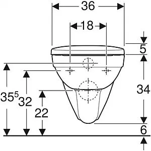 Унитаз подвесной безободковый Geberit Selnova Rimfree белый 501.751.00.1 Унитаз подвесной безободковый Geberit Selnova Rimfree белый 501.751.00.1, 4