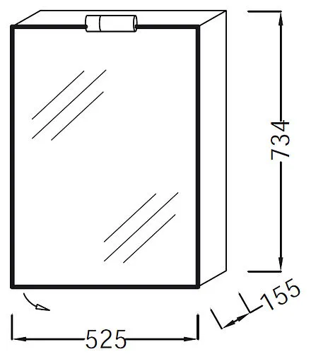 Шкаф-зеркало Jacob Delafon Odeon Up белый EB879-J5