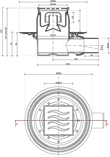 Трап горизонтальный Set Pestan Confluo Standart Dry 1 Ceramic 100x100мм 13000107 Трап горизонтальный Set Pestan Confluo Standart Dry 1 Ceramic 100x100мм 13000107