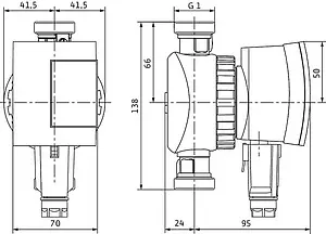 Насос циркуляционный для ГВС Wilo Star-Z 15 NOVA A 4132761 Насос циркуляционный для ГВС Wilo Star-Z 15 NOVA A 4132761, 2
