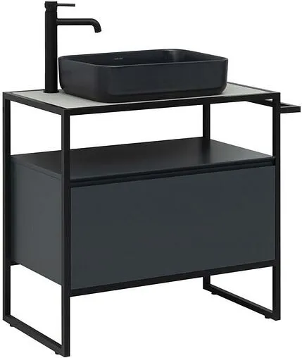 Тумба под умывальник напольная Allen Brau Priority 80 антрацит 1.31002.AM