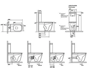 Унитаз-компакт Kerasan Tribeca черный матовый 511731+378131+750990 Унитаз-компакт Kerasan Tribeca черный матовый 511731+378131+750990, 2