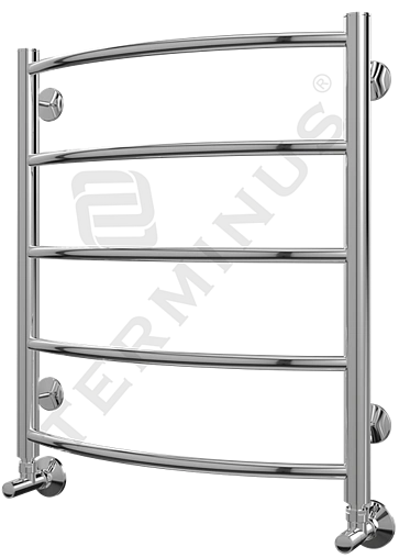 Полотенцесушитель водяной лесенка Terminus Классик П5 500х596 полированная сталь 4670030726247