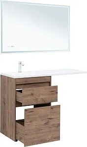 Тумба-умывальник напольная Aquanet Токио 120 L дуб веллингтон 00333648+00235499, 5