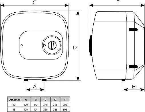 Водонагреватель накопительный электрический Royal Clima RWH-D10-FEU