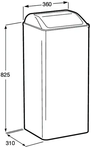 Ведро для мусора Roca Public сатин 817412002
