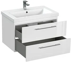 Тумба-умывальник подвесная Cersanit Lara 80 белый 64137+, 5