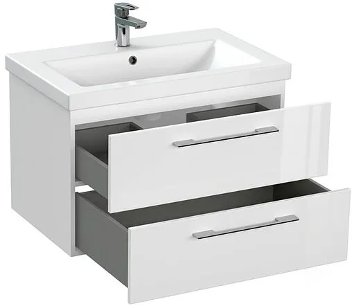 Тумба-умывальник подвесная Cersanit Lara 80 белый 64137+