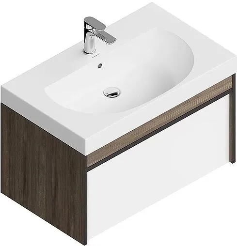 Тумба-умывальник подвесная Kerama Marazzi Modula 80 арабика MO.80.1+1\AR+r