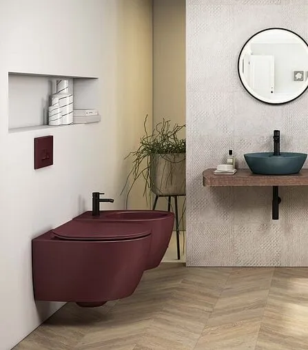 Биде подвесное ISVEA Sentimenti Neo бордовый 10AR41010-2R