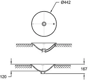 Раковина Jacob Delafon Carillon 45 белый E96118-0, 2