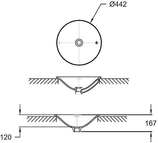 Раковина Jacob Delafon Carillon 45 белый E96118-0