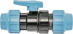 Кран шаровый с американкой для пнд трубы 20мм x 20мм Unidelta 1070020000001, 1