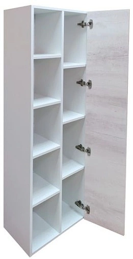 Шкаф-пенал подвесной Comforty Прага 45 дуб белый/белый 00004136272CF