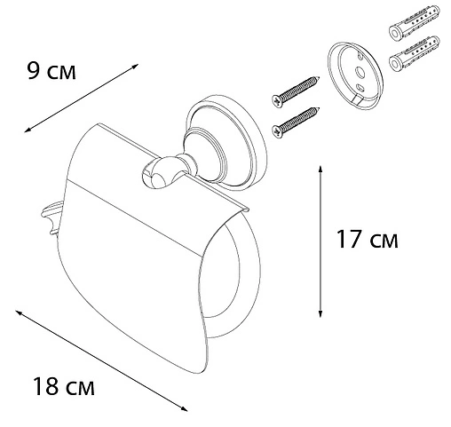 Держатель туалетной бумаги Fixsen Bogema gold золото/белый FX-78510G