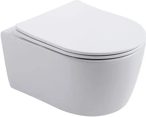 Унитаз подвесной безободковый Aquanet Smart Rimless белый SMART W