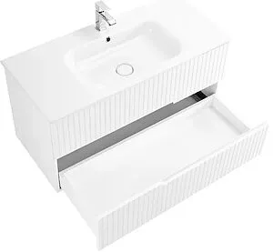 Тумба-умывальник подвесная Cezares Duet 100 Bianco Lucido DUET-800-2C-SO-BL+CZR-NAT-100-LVB Тумба-умывальник подвесная Cezares Duet 100 Bianco Lucido DUET-800-2C-SO-BL+CZR-NAT-100-LVB, 4