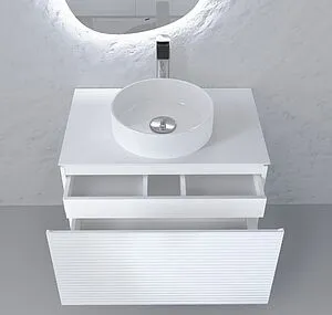 Тумба под умывальник подвесная Jorno Stone 80 белый Stn.01.80/P/W/JR Тумба под умывальник подвесная Jorno Stone 80 белый Stn.01.80/P/W/JR, 5