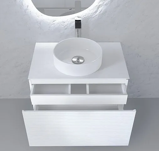 Тумба под умывальник подвесная Jorno Stone 80 белый Stn.01.80/P/W/JR Тумба под умывальник подвесная Jorno Stone 80 белый Stn.01.80/P/W/JR
