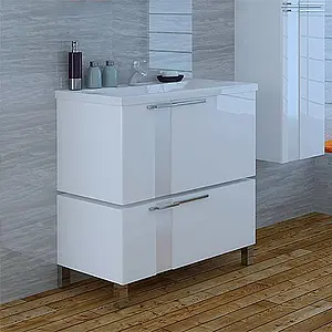 Тумба-умывальник подвесная Aquaton Марко 80 белый 1A1810K0MO010, 4