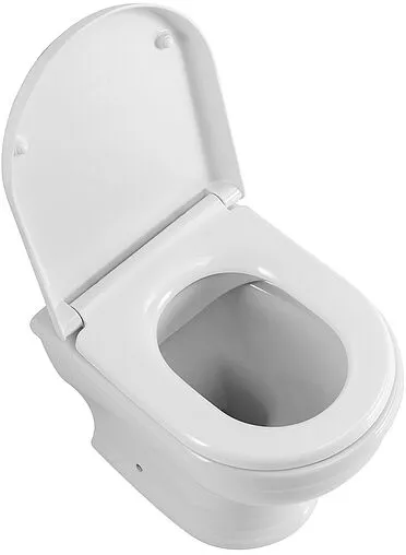 Унитаз приставной безободковый Cezares Giubileo белый CZR-265-CBR