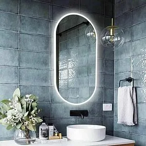 Зеркало с подсветкой Continent Delight Led 55x100 с подогревом белый ЗЛП520 Зеркало с подсветкой Continent Delight Led 55x100 с подогревом белый ЗЛП520, 3