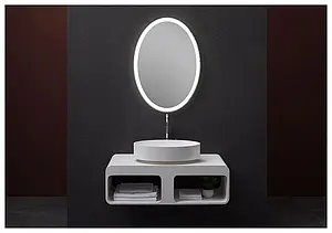 Консоль под умывальник Aquanet Stone K52 100 белый матовый K52, 4