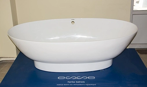 Ванна отдельностоящая из искусственного камня Esse Barbados 181.5x87.5 белый EBAR1800