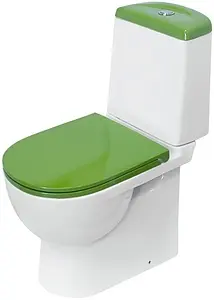 Унитаз-компакт Sanita Luxe Best Color Green белый/зеленый WC.CC/Best/2-DM/GRN.G/S1 Унитаз-компакт Sanita Luxe Best Color Green белый/зеленый WC.CC/Best/2-DM/GRN.G/S1, 1
