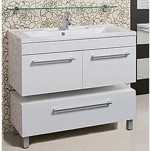 Тумба-умывальник подвесная Aquaton Мадрид 100 M белый 1A1280K4MA010, 4