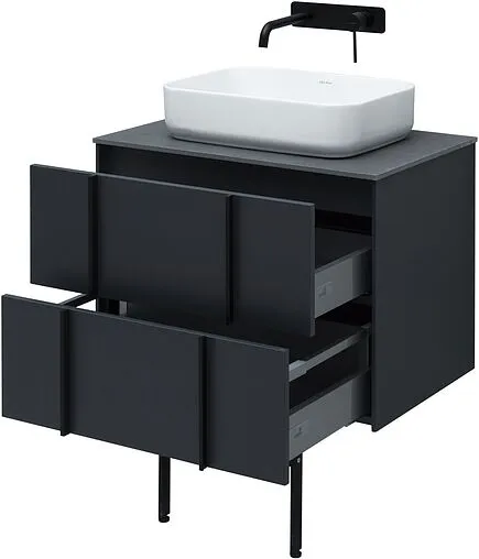 Тумба под умывальник подвесной Allen Brau Reality 70 антрацит 1.32004.AM