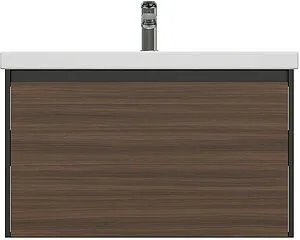 Тумба-умывальник подвесная Cersanit Grande 80 чёрный орех 64760+S-UM-COM80/1-w, 3