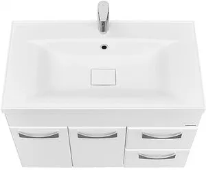 Тумба-умывальник подвесная Aquaton Диор 80 белый 1A1678K3DR010, 5