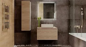 Зеркало с подсветкой Jorno Karat 80 белый Kar.02.80/P/W Зеркало с подсветкой Jorno Karat 80 белый Kar.02.80/P/W, 5