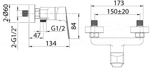 Смеситель для душа Milardo Helic хром HELSB00M03WA Смеситель для душа Milardo Helic хром HELSB00M03WA