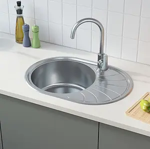 Мойка кухонная IDDIS Suno 65L хром SUN65SLi77K, 3