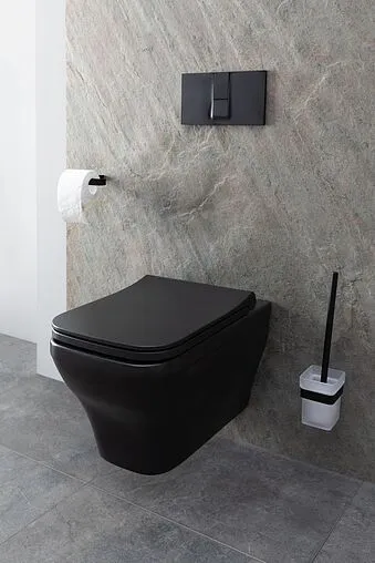 Унитаз подвесной безободковый Allen Brau Infinity черный матовый 4.21011.31