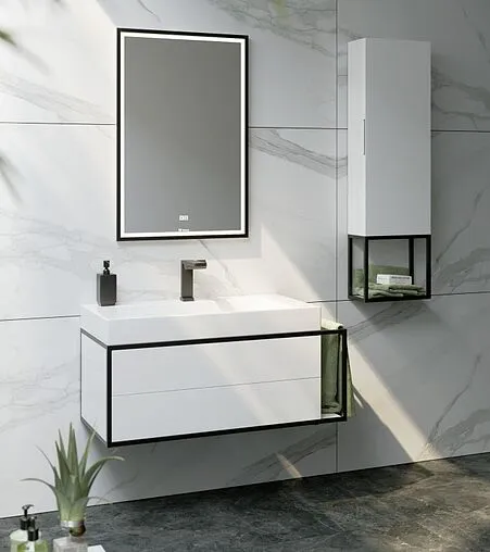 Тумба под умывальник подвесная Clarberg Logic T10/L белый LOG0110L Тумба под умывальник подвесная Clarberg Logic T10/L белый LOG0110L