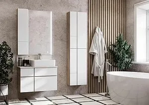 Тумба-умывальник подвесная Aquaton Мишель 80 дуб эндгрейн 1A2445K3MIDU0, 5