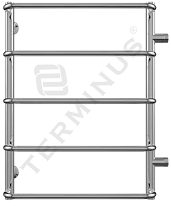 Полотенцесушитель водяной лесенка Terminus Стандарт П5 500х696 б/п 500 полированная сталь 4670030725301, 1