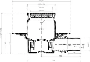 Трап горизонтальный Set Pestan Confluo Standart Dry 1 Black Glass 100x100мм 13000101 Трап горизонтальный Set Pestan Confluo Standart Dry 1 Black Glass 100x100мм 13000101, 2