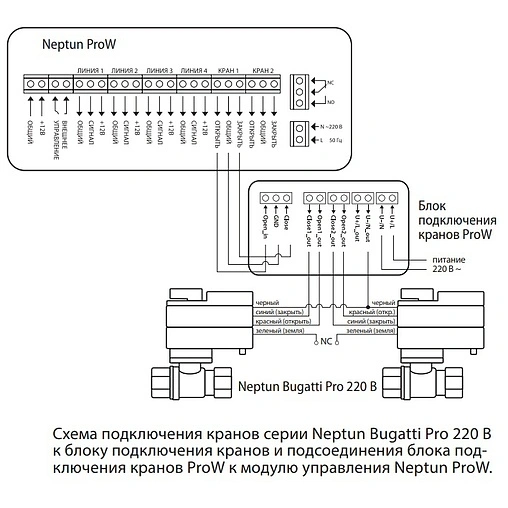 Блок подключения кранов Neptun ProW 2153349