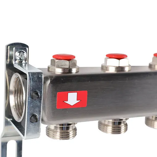 Группа коллекторная без расходомеров 8 отводов 1&quot;в/в x ¾&quot;ек Rommer RMS-3201-000008