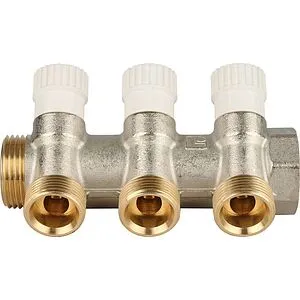 Коллектор регулирующий проходной 3 отвода 1&quot;в/н x ¾&quot;ек Stout SMB 6851 013403, 5