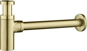 Сифон бутылочный для раковины TIMO brushed gold 958/17L Сифон бутылочный для раковины TIMO brushed gold 958/17L, 1