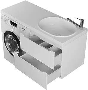 Тумба-умывальник подвесная Uperwood Tanos 120 R белый 291021010 Тумба-умывальник подвесная Uperwood Tanos 120 R белый 291021010, 3