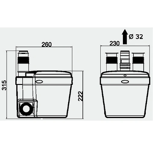 Канализационная насосная установка SFA Saniswift Канализационная насосная установка SFA Saniswift